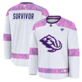 Utah Mammoth Hockey Fights Cancer Survivor Practice Jersey - White