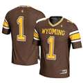 #1 Wyoming Cowboys GameDay Greats Football Jersey – Brown