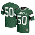 #1 Hawaii Rainbow Warriors GameDay Greats Football Jersey - Green
