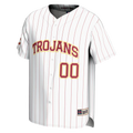 USC Trojans GameDay Greats NIL Pick-A-Player Baseball Lightweight Jersey - White