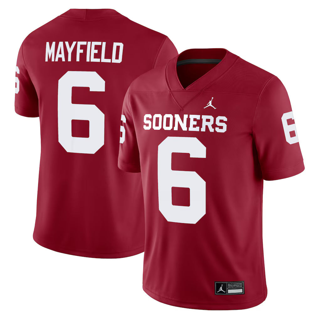Baker Mayfield Oklahoma Sooners Alumni Player Game Jersey - Crimson