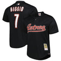 Craig Biggio Houston Astros Mitchell & Ness Cooperstown Collection Mesh Batting Practice Jersey - Black