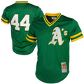 Reggie Jackson Athletics Mitchell & Ness Cooperstown Mesh Batting Practice Jersey - Green
