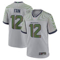 12s Seattle Seahawks 2025 Rivalries Collection Game Jersey - Wolf Gray