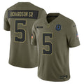 Anthony Richardson Sr. Indianapolis Colts 2025 Salute to Service Limited Jersey - Olive