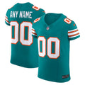 Miami Dolphins Alternate Vapor F.U.S.E. Elite Custom Jersey - Aqua
