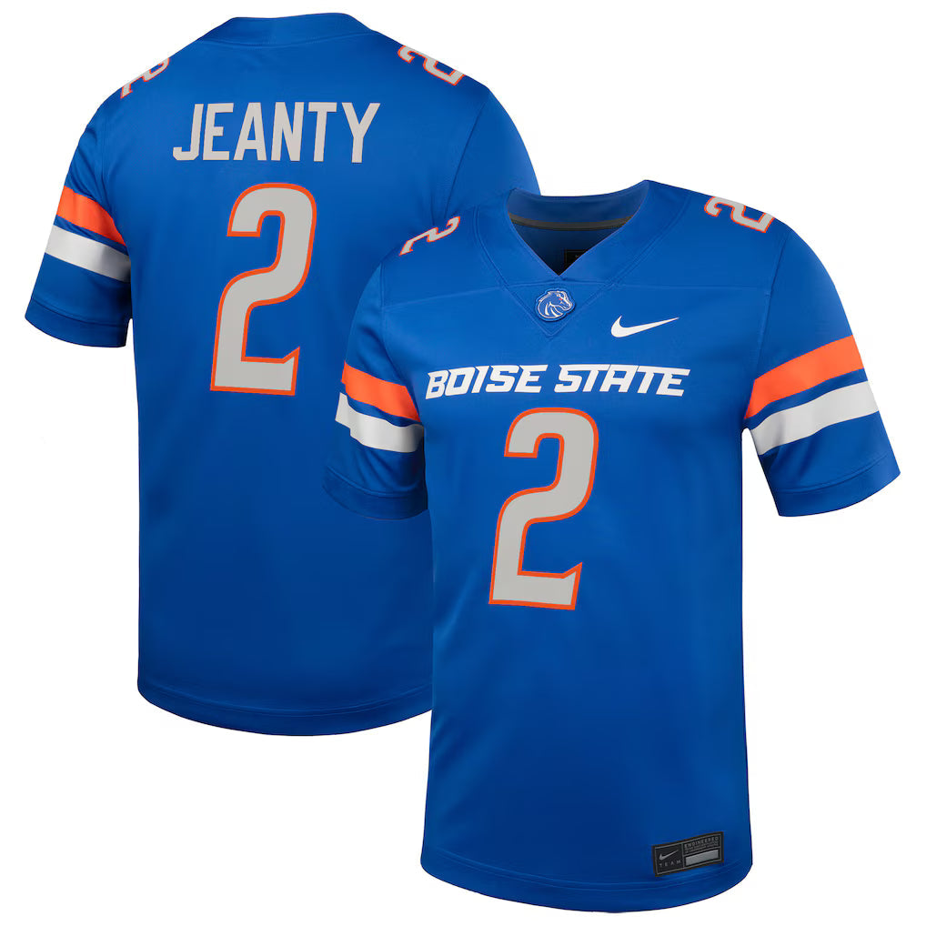 Ashton Jeanty Boise State Broncos NIL Football Game Jersey - Royal