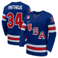 Men's Auston Matthews USA Hockey Royal 2026 Home Jersey
