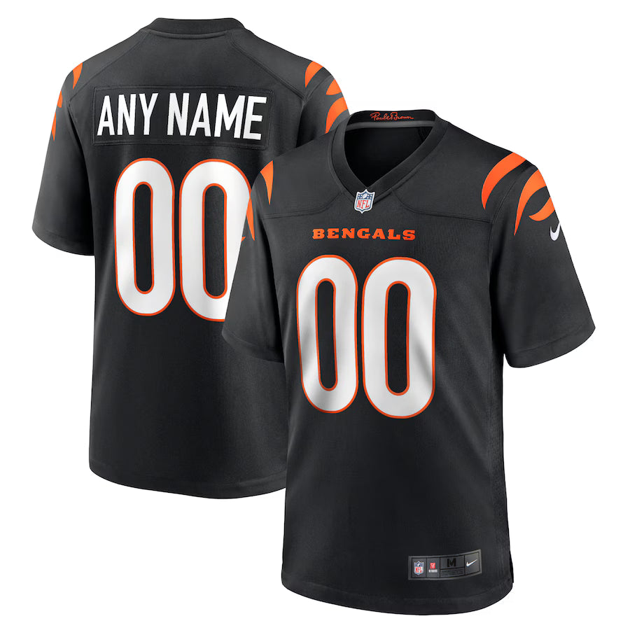 Cincinnati Bengals Game Custom Jersey - Black