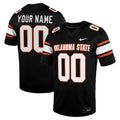 Oklahoma State Cowboys Custom Football Game Jersey - Black