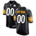 Pittsburgh Steelers Custom Game Jersey - Black