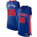 Detroit Pistons Authentic Custom Jersey Blue - Icon Edition