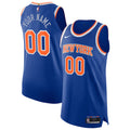 New York Knicks Authentic Custom Jersey - Icon Edition - Blue