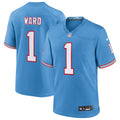 Cameron Ward Tennessee Titans 2025  Draft First Round Pick 2nd Alternate Game Jersey - Light Blue