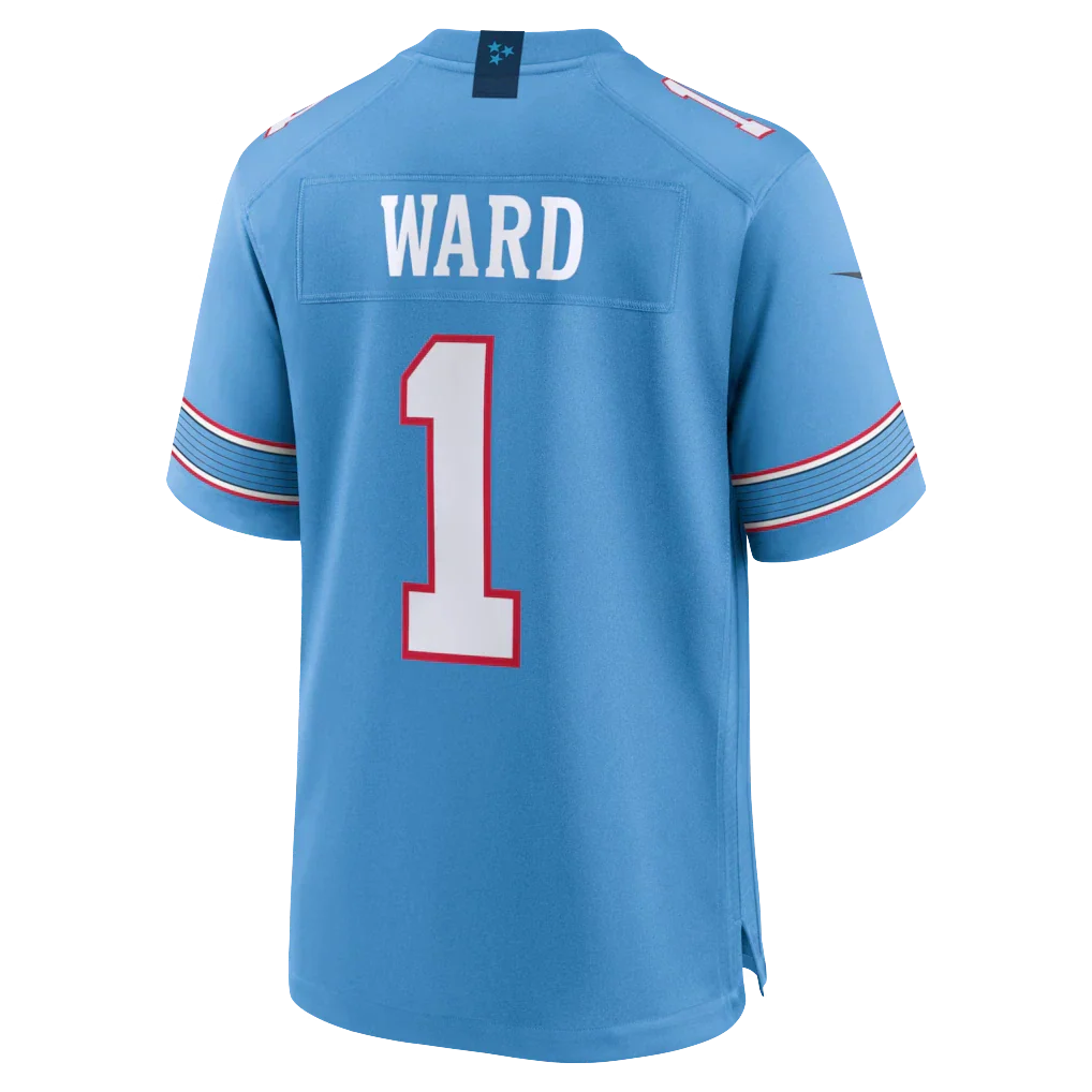 Cameron Ward Tennessee Titans Game Jersey - Light Blue