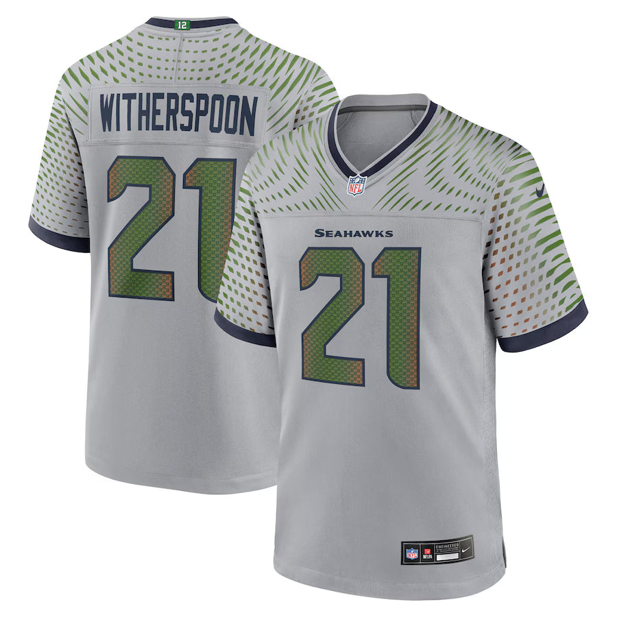 Devon Witherspoon Seattle Seahawks 2025 Rivalries Collection Game Jersey - Wolf Gray