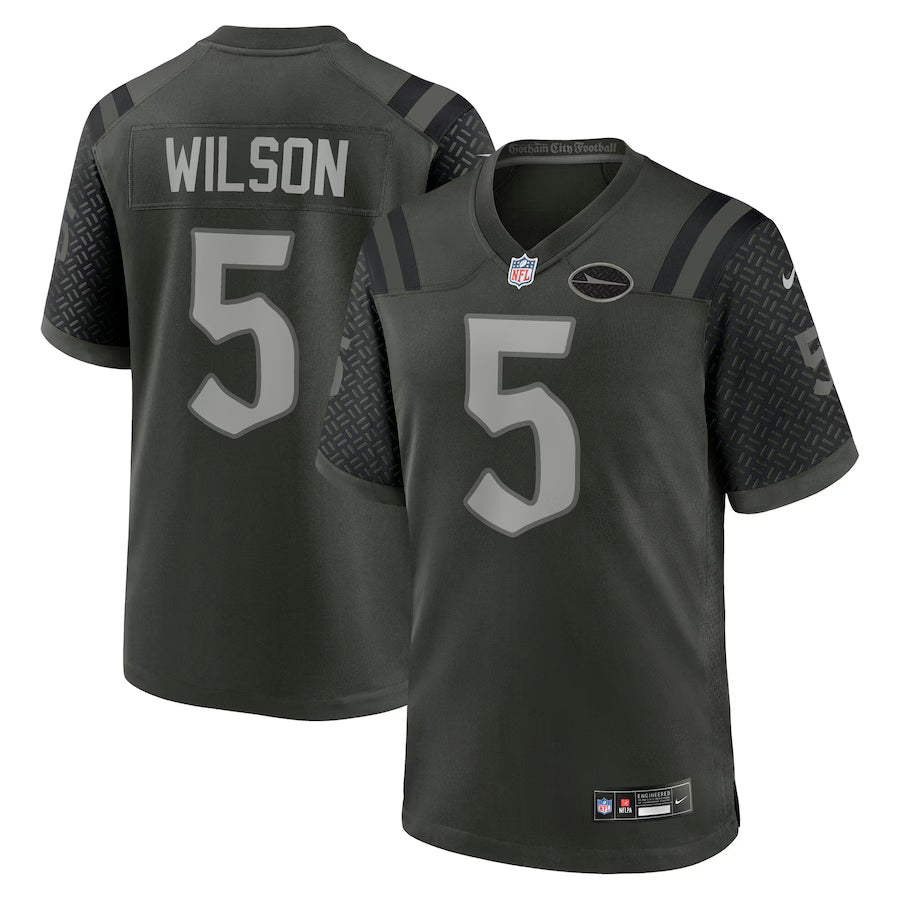 Garrett Wilson New York Jets 2025 Rivalries Collection Game Jersey - Gotham Green
