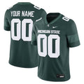 Michigan State Spartans Custom Football Game Jersey - Green