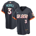 San Diego Padres City Connect Jersey Dark Grey Baseball Jersey