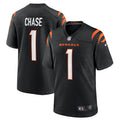 Ja'Marr Chase Cincinnati Bengals Game Jersey - Black