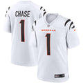 Ja'Marr Chase Cincinnati Bengals Game Jersey - White