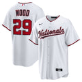 James Wood Washington Nationals Jersey - White