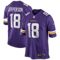 Justin Jefferson Minnesota Vikings Player Game Jersey - Purple