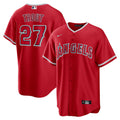 Mike Trout Los Angeles Angels Player Name Jersey - Red