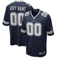 Dallas Cowboys Custom Game Jersey - Navy