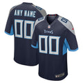 Tennessee Titans Custom Jersey - Navy