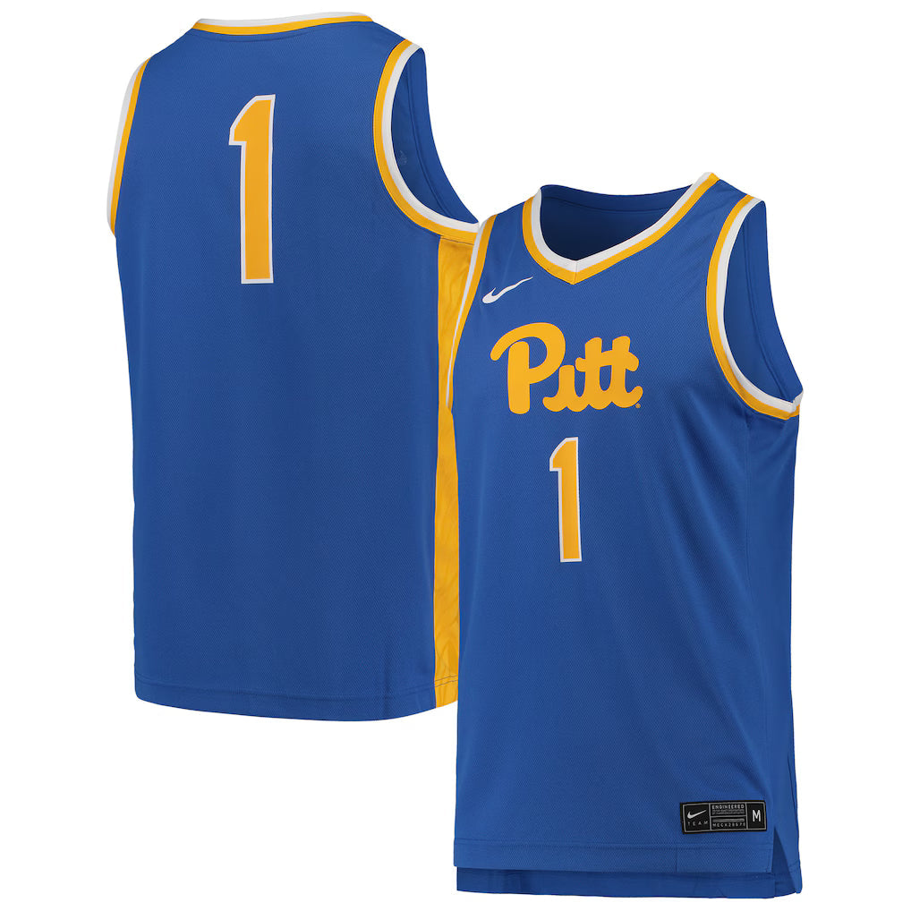 #1 Pitt Panthers Basketball Jersey - Royal