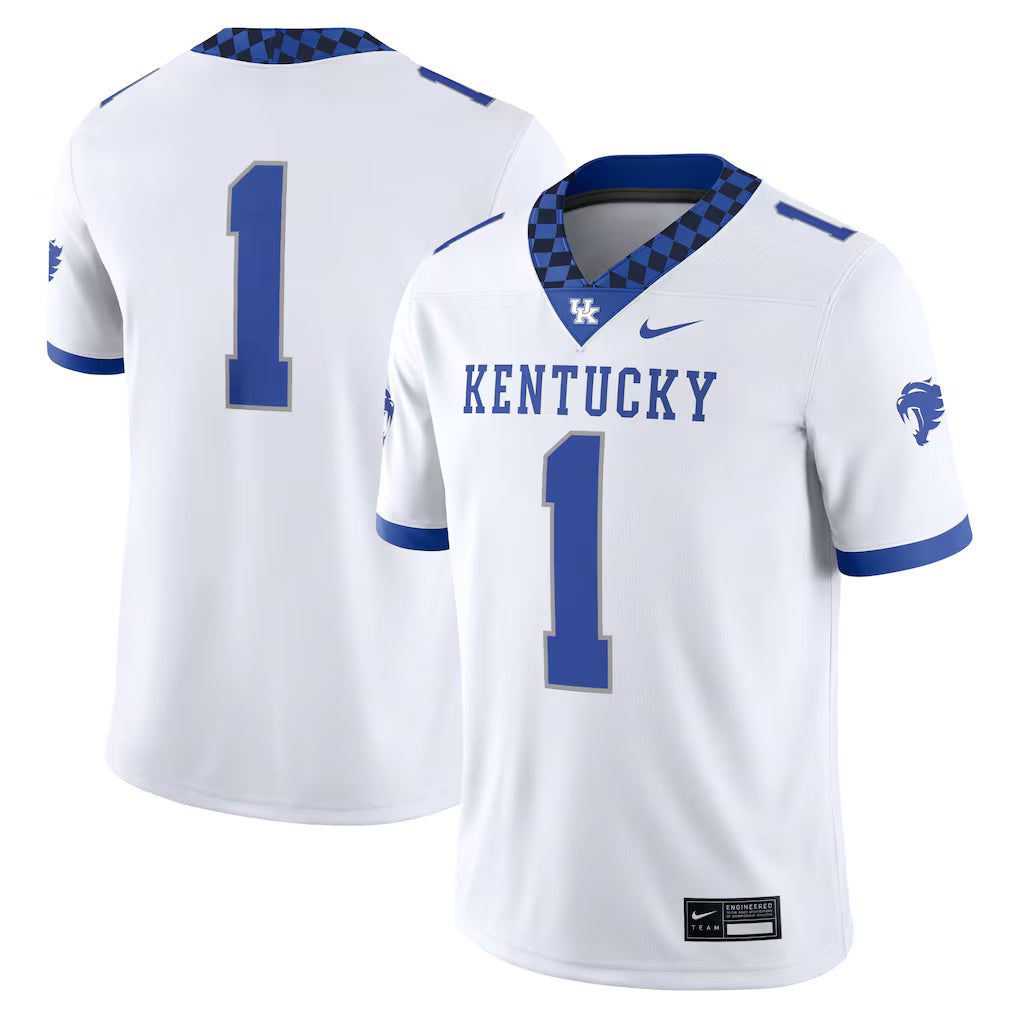 #1 Kentucky Wildcats Game Jersey - White