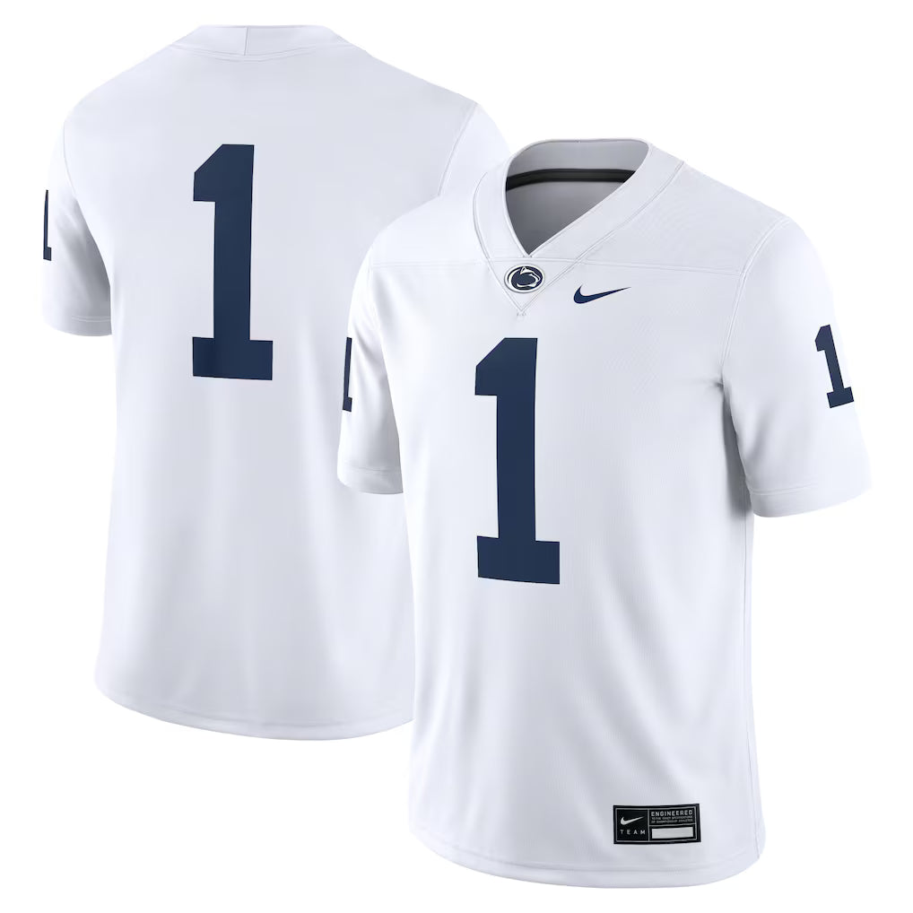 #1 Penn State Nittany Lions Game Jersey - White
