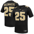 #25 Purdue Boilermakers Game Jersey - Black