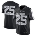 #25 West Virginia Mountaineers Alternate Game Jersey - Black