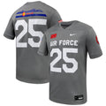 #25 Air Force Falcons APLS Fighting Falcon Collection Football Game Jersey - Gray