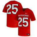 #25 Rutgers Scarlet Knights Game Jersey - Scarlet
