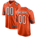 Chicago Bears Alternate Custom Game Jersey - Orange