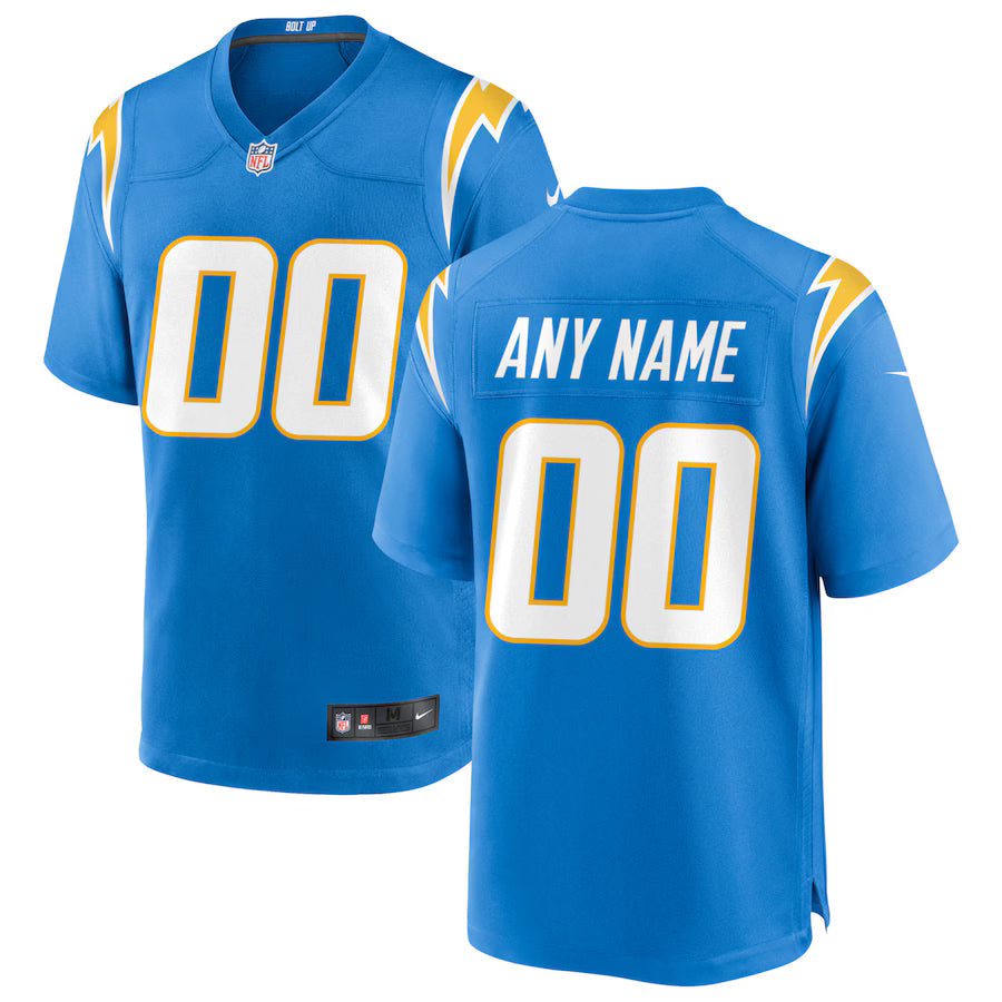 Los Angeles Chargers Custom Game Jersey - Powder Blue