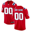 New England Patriots Alternate Custom Jersey - Red