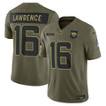 Trevor Lawrence Jacksonville Jaguars 2025 Salute to Service Limited Jersey - Olive