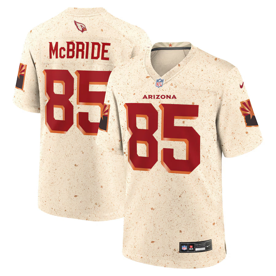 Trey McBride Arizona Cardinals  2025 Rivalries Collection Game Jersey - Natural