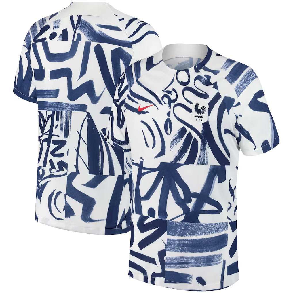 France Women's National Team 2026 Academy Pro Pre-Match Top - White