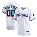 Miami Marlins Limited Custom Jersey - White
