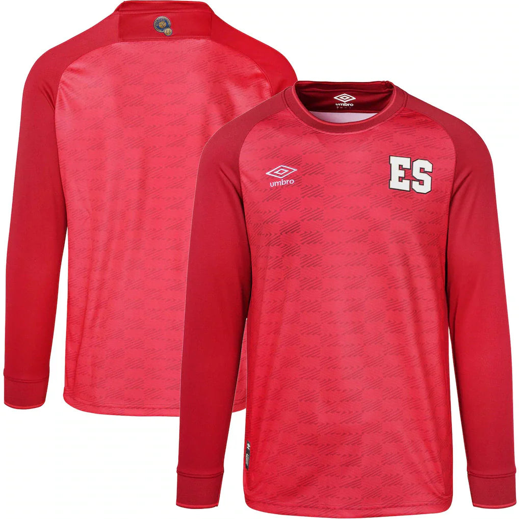 El Salvador National Team Umbro 2026 Long Sleeve Jersey - Red