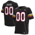 Maryland Terrapins Under Armour Alternate NIL Pick-A-Player Football Jersey - Black