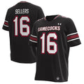 LaNorris Sellers South Carolina Gamecocks Under Armour Alternate NIL Football Player Jersey - Black