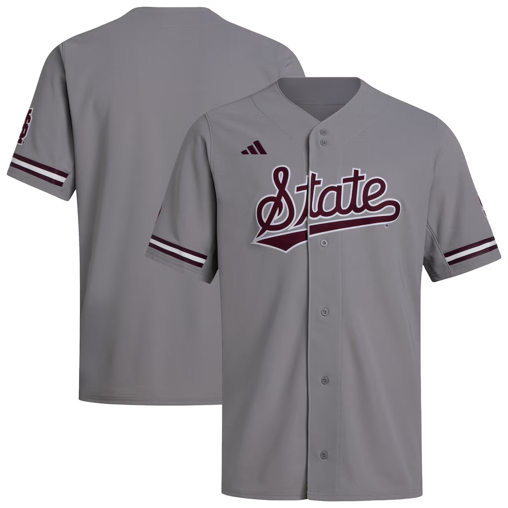 Mississippi State Bulldogs Baseball Jersey - Gray