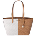 Michael Kors Jet Set Travel Medium Zip Top Tote Deer Multi Vanilla MK Signature