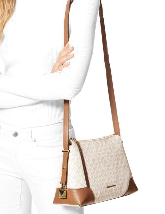 Michael Michael Kors Crosby Signature Messenger Shoulder Bag